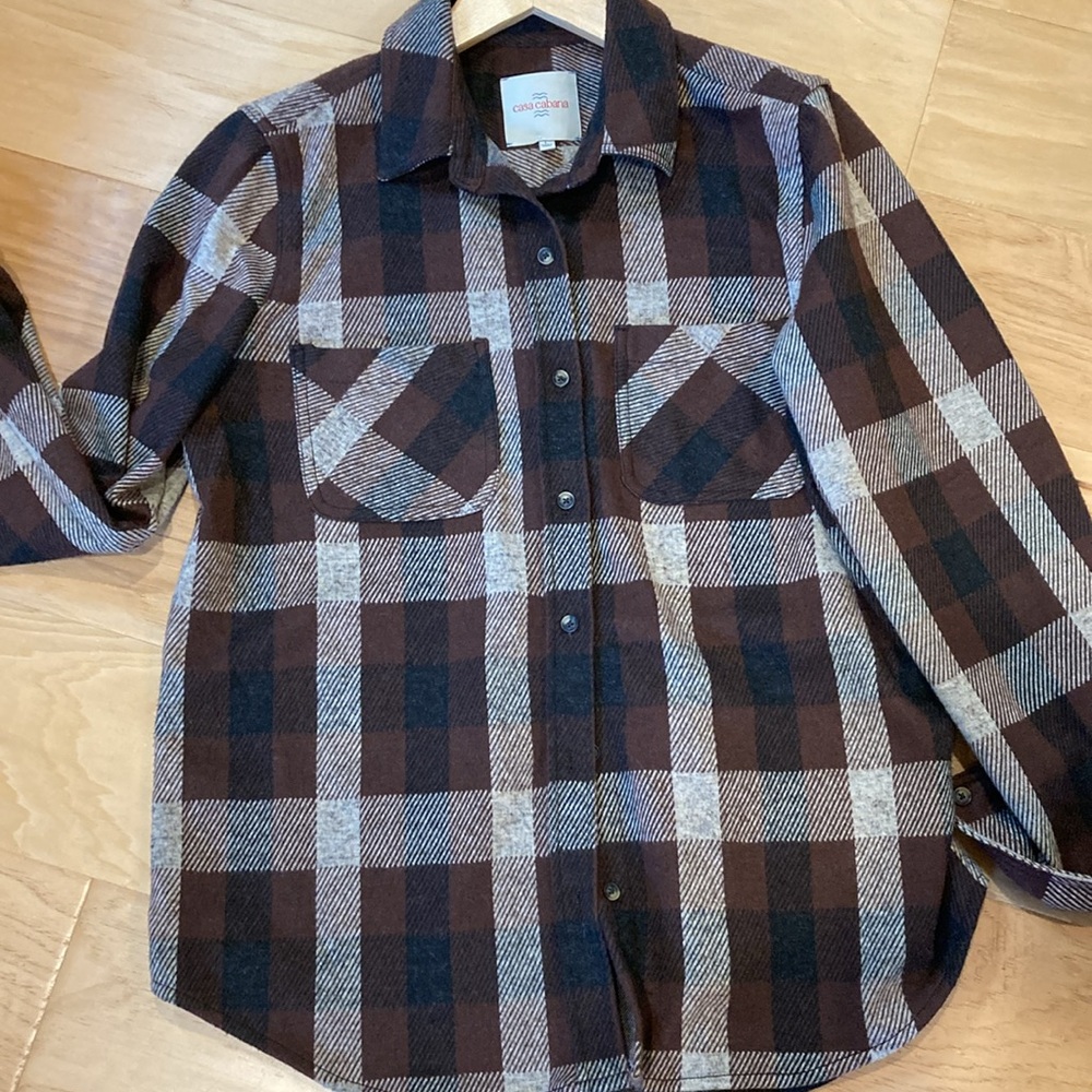 Plaid Shacket by Casa Cabana